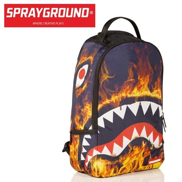 sprayground fire backpack